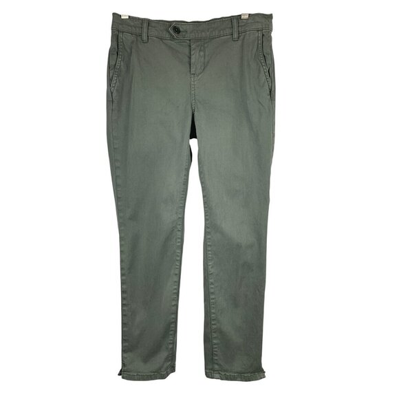 Lila Ryan Womens 4P Grey Cropped Pants Cotton Blend Made In China Chic & Versati - Picture 1 of 4